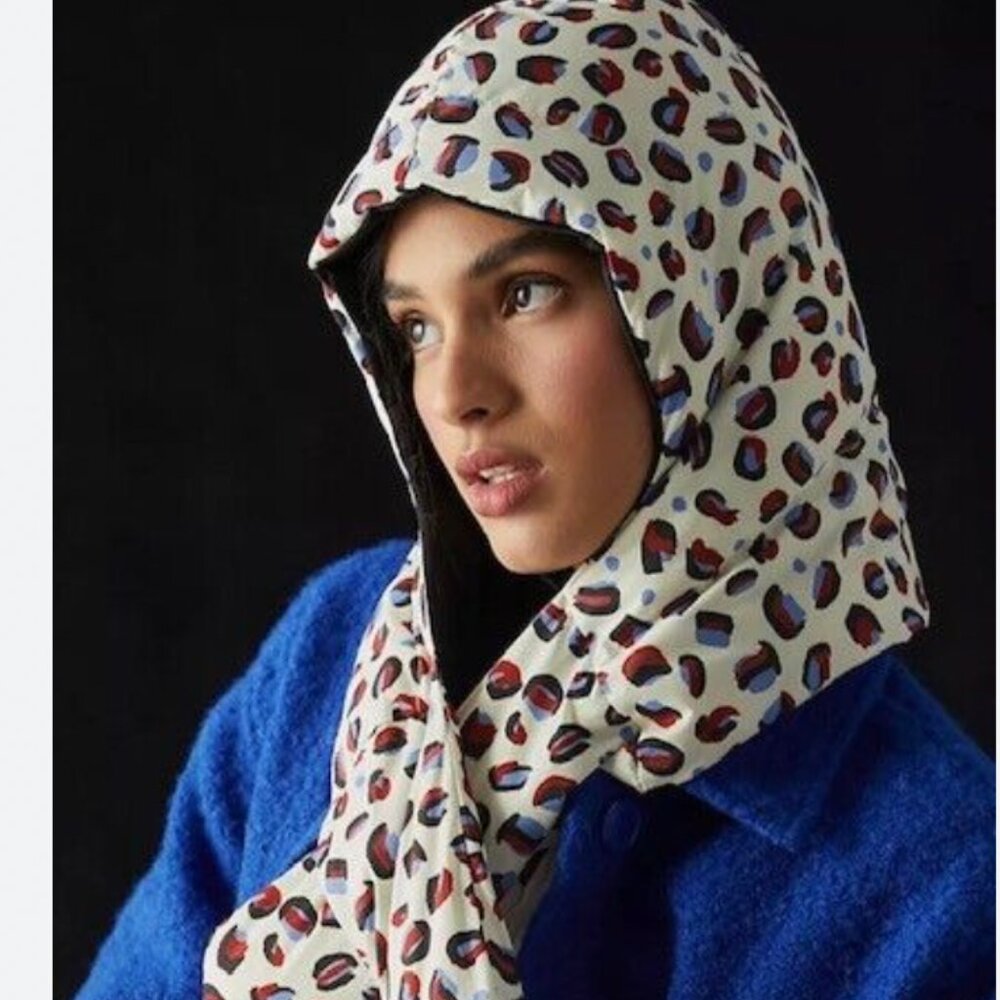 Maeve by Anthropologie printed puffer hood o/s NWT